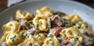 philly-cheesesteak-tortellini-pasta