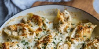 garlic-butter-chicken-alfredo-stuffed-shells-–-creamy,-cheesy-&-irresistible-