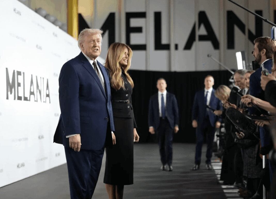 trump-visibly-stunned-by-‘very-dangerous’-question-about-melania-at-film-premiere-(video)