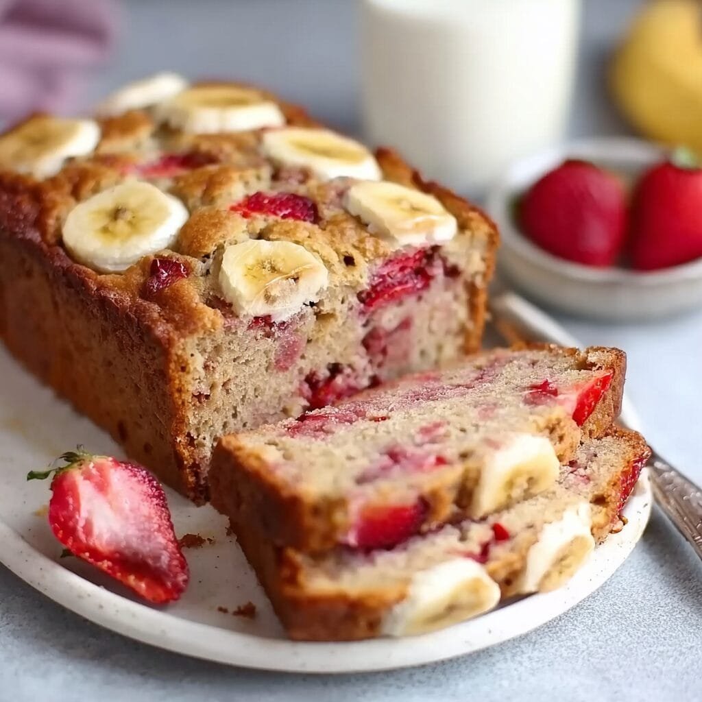 healthy-banana-strawberry-bread-with-yogurt healthy-banana-strawberry-bread-with-yogurt