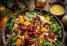 christmas-salad-with-honey-mustard-dressing