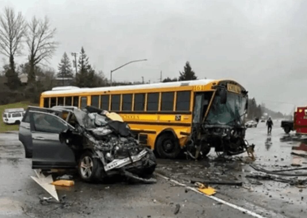 1-dead-after-school-bus-packed-with-30-students-slams-head-on-into-suv 1-dead-after-school-bus-packed-with-30-students-slams-head-on-into-suv