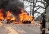 Hezbollah Rocket Strike Near Northern Border Kills Man, Ignites Vehicle hezbollah-rocket-strike-near-northern-border-kills-man,-ignites-vehicle
