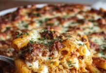Easy Baked Ziti with Ground Beef & Ricotta (Ultimate Comfort Food) easy-baked-ziti-with-ground-beef-&-ricotta-(ultimate-comfort-food)