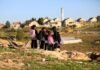 West Bank students forced to study outdoors after illegal settlers block road to school west-bank-students-forced-to-study-outdoors-after-illegal-settlers-block-road-to-school