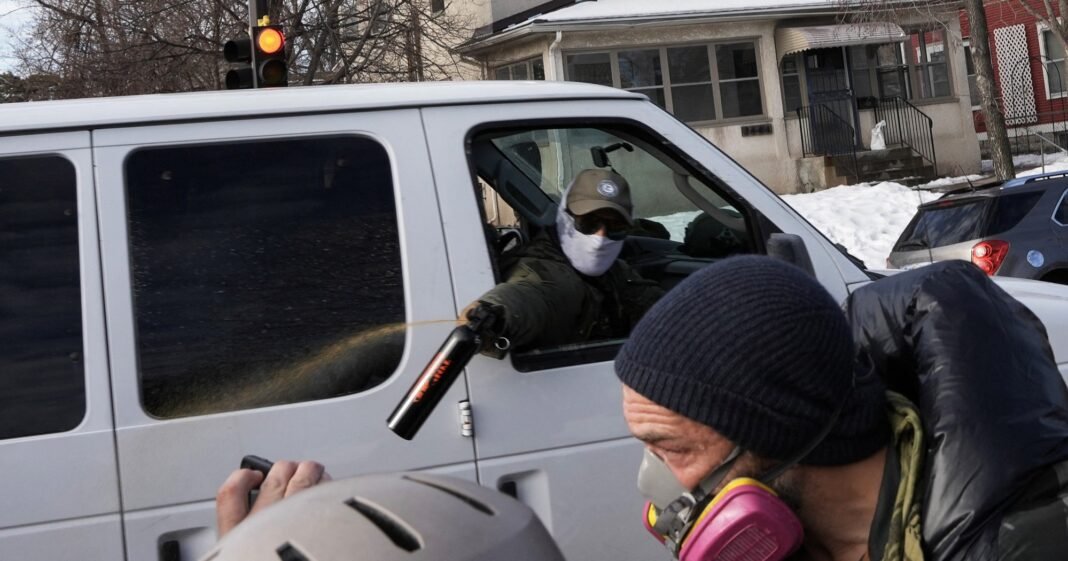 a-protester-threw-a-snowball-federal-agents-responded-with-tear-gas-and-pepper-balls.