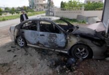 israeli-occupiers-attack-palestinian-man,-burn-vehicles-in-west-bank