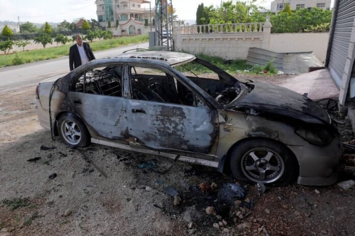 israeli-occupiers-attack-palestinian-man,-burn-vehicles-in-west-bank