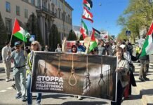 Protesters rally in Stockholm against Israeli attacks on Gaza and Lebanon protesters-rally-in-stockholm-against-israeli-attacks-on-gaza-and-lebanon