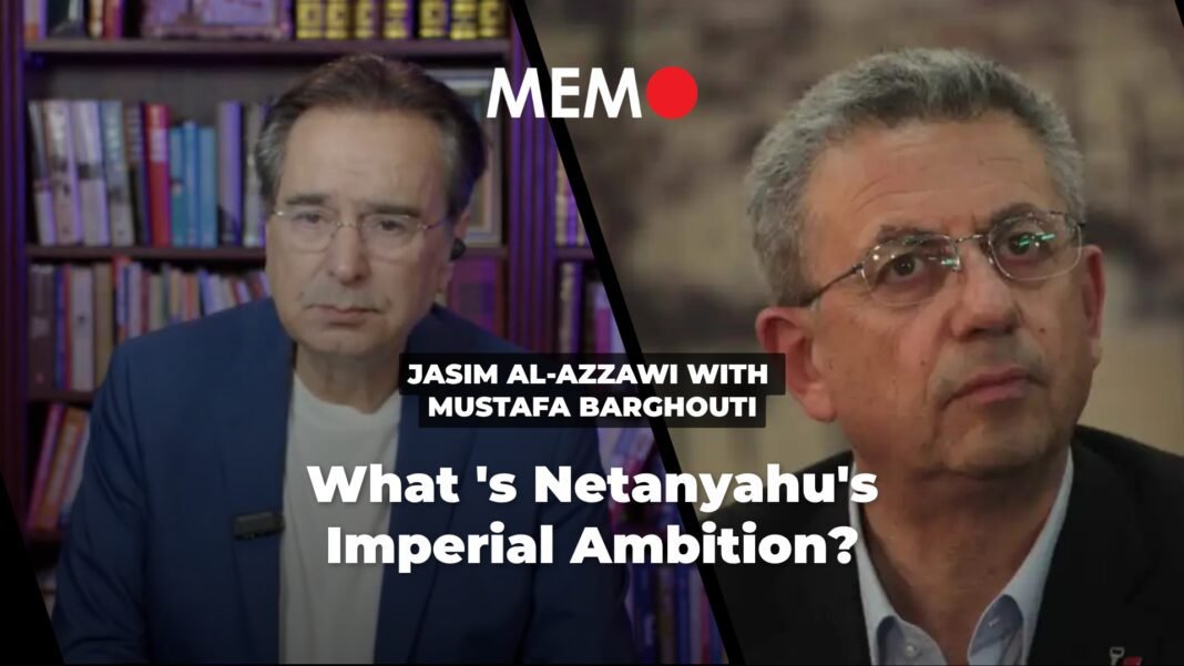 podcast-by-jasim-al-azzawi-with-mustafa-barghouti:-what-‘s-netanyahu’s-imperial-ambition?