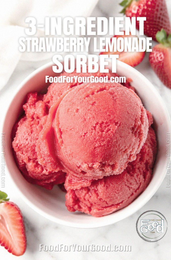 3-ingredient-strawberry-lemonade-sorbet 3-ingredient-strawberry-lemonade-sorbet