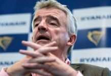 ryanair-extends-ceo-o’leary’s-contract-to-2032-with-possible-e150-million-bonus