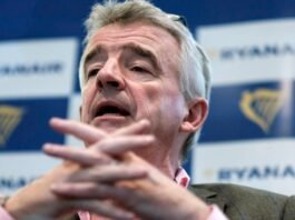 ryanair-extends-ceo-o’leary’s-contract-to-2032-with-possible-e150-million-bonus