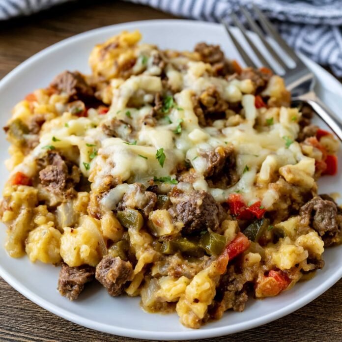 slow-cooker-philly-cheesesteak-casserole