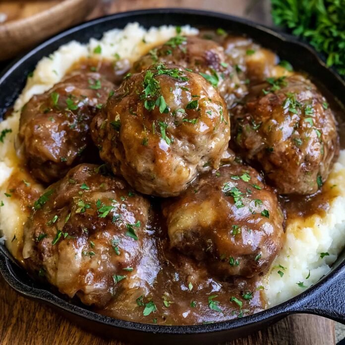 salisbury-steak-meatballs