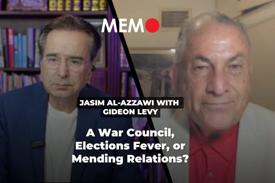 podcast-by-jasim-al-azzawi-with-gideon-levy:-a-war-council,-elections-fever,-or-mending-relations?