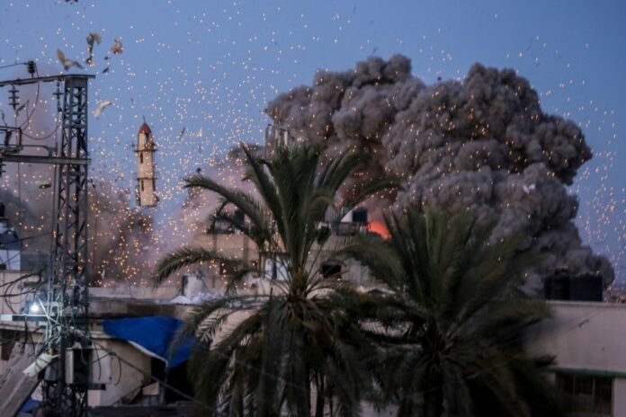 israeli-airstrike-destroys-mosque,-displaced-persons’-tents-in-gaza-city,-leaves-hundreds-homeless