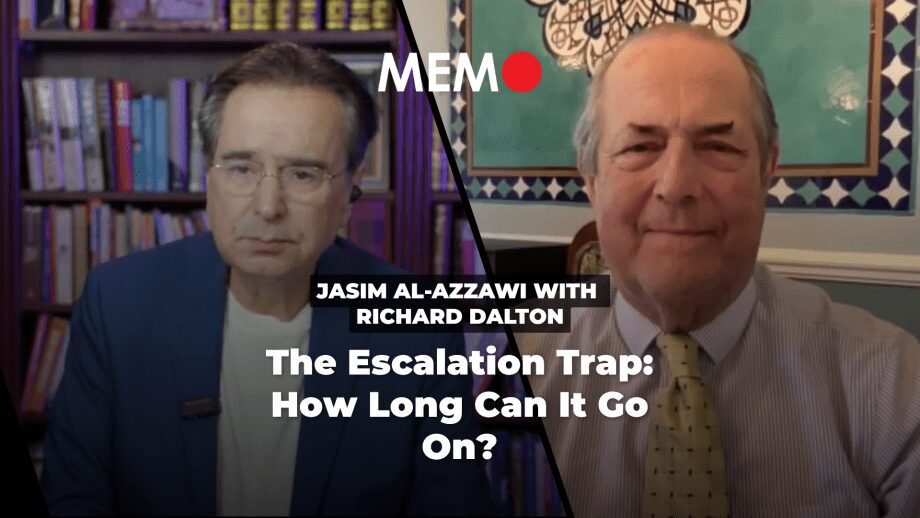 podcast-by-jasim-al-azzawi-with-richard-dalton:-the-escalation-trap:-how-long-can-it-go-on? podcast-by-jasim-al-azzawi-with-richard-dalton:-the-escalation-trap:-how-long-can-it-go-on?
