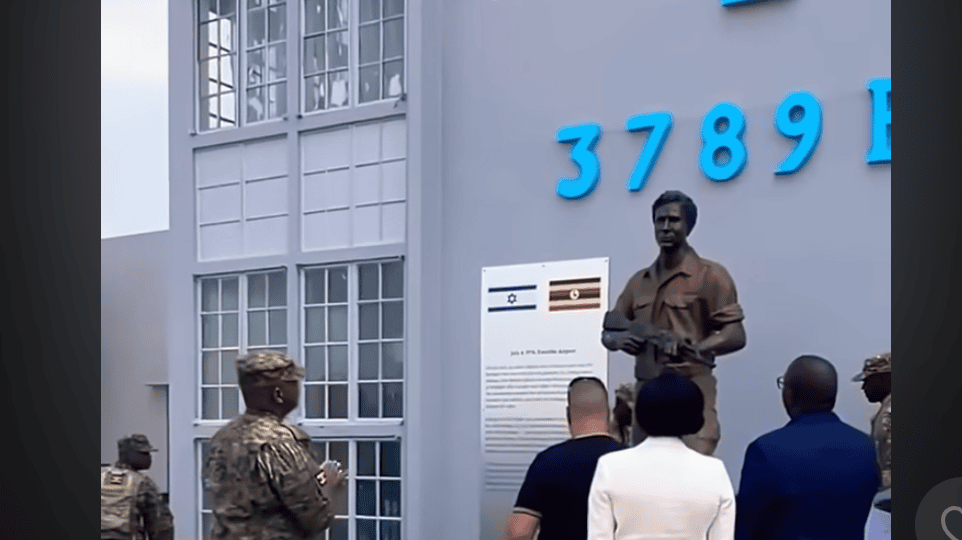 uganda-unveils-monument-to-yoni-netanyahu-at-entebbe uganda-unveils-monument-to-yoni-netanyahu-at-entebbe