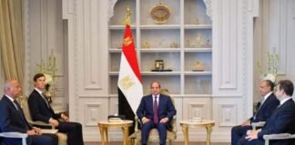egypt’s-sisi-meets-kushner-for-talks-on-gaza-ceasefire