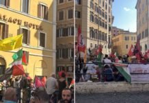 Hamas, Hezbollah Flags Reported at Rome Protest Over Antisemitism Bill hamas,-hezbollah-flags-reported-at-rome-protest-over-antisemitism-bill