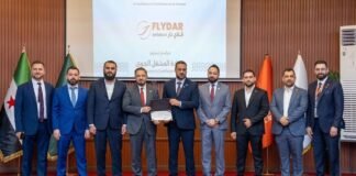 syria-grants-fly-dar-first-private-airline-operating-certificate-since-assad’s-fall