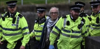 pro-palestine-protesters-arrested-outside-uk’s-ruling-labour-conference-in-liverpool
