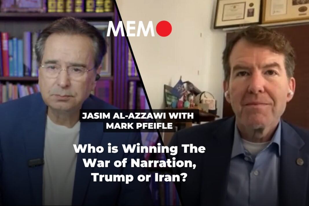 podcast-by-jasim-al-azzawi-with-mark-pfeifeil:-who-is-winning-the-war-of-narration,-trump-or-iran? podcast-by-jasim-al-azzawi-with-mark-pfeifeil:-who-is-winning-the-war-of-narration,-trump-or-iran?