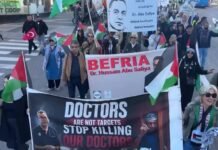 Hundreds protest Israeli attacks on Palestine, Lebanon in Stockholm hundreds-protest-israeli-attacks-on-palestine,-lebanon-in-stockholm
