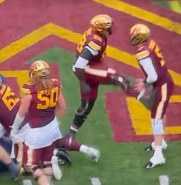 football-player-kicks-his-own-quarterback-in-groin-(video)