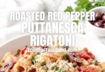 Roasted Red Pepper Puttanesca Rigatoni roasted-red-pepper-puttanesca-rigatoni