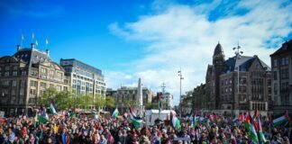 hundreds-join-pro-palestinian-demonstration-in-amsterdam