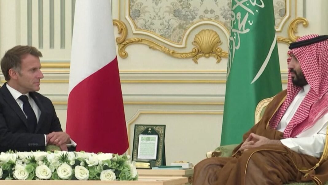 saudi-arabia-holds-separate-talks-with-macron,-jordan’s-safadi-on-regional-security 