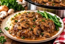 4-Ingredient Slow Cooker Salisbury Steak Patties 4-ingredient-slow-cooker-salisbury-steak-patties